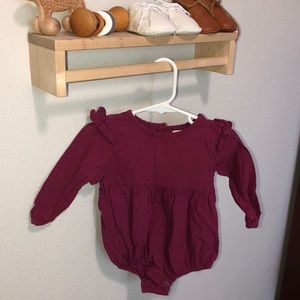 Baby girl romper onesie long sleeve ruffles 6-12m